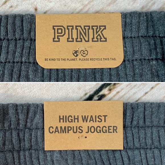 NWT XL PINK Victoria’s Secret High Waist Campus Joggers Sweats Athleisure Vspink - Picture 8 of 12